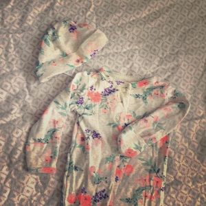 NB onesie with hat